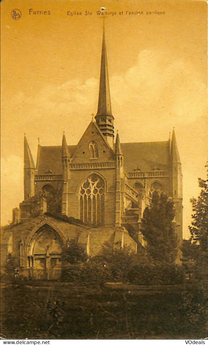 Belgique - Flandre Occidentale - Furnes - Eglise Ste Walburge Et L'ancien Portique - Veurne