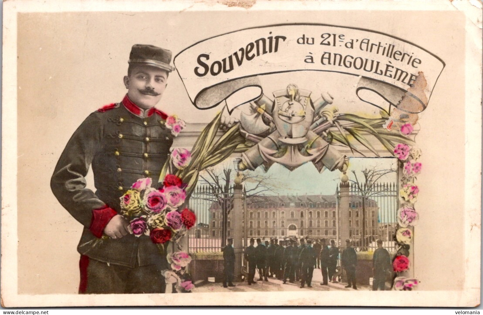 20638 Cpa 16 Souvenir Du 21e D'Artillerie à Angoulême - Angouleme