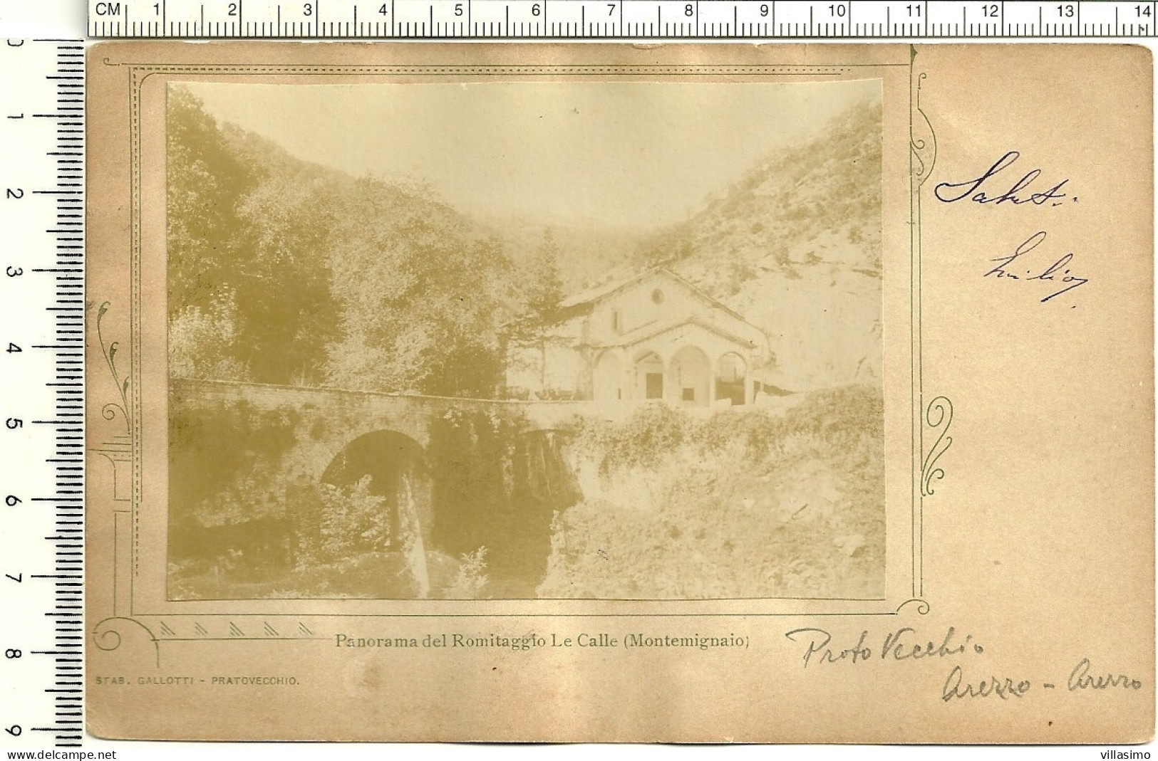 Toscana - Arezzo - Panorama Del Romitaggio Le Calle (Montemignaio) - VG. 1900 - Arezzo