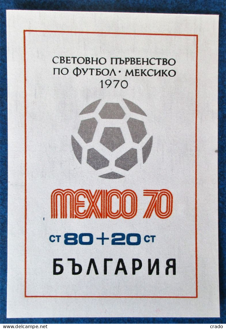 Bloc Neuf** De Bulgarie N°28 De 1970 Thème Football - Nuovi