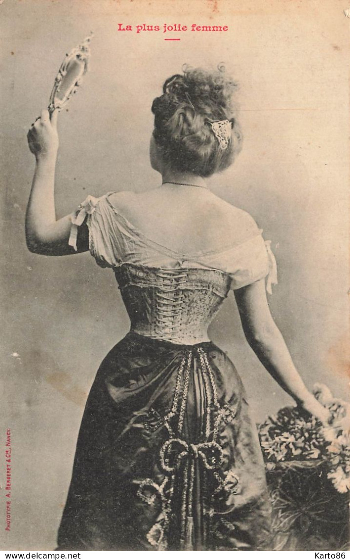 Bergeret * 1905 * La Plus Jolie Femme * Miroir Glace Mode - Bergeret