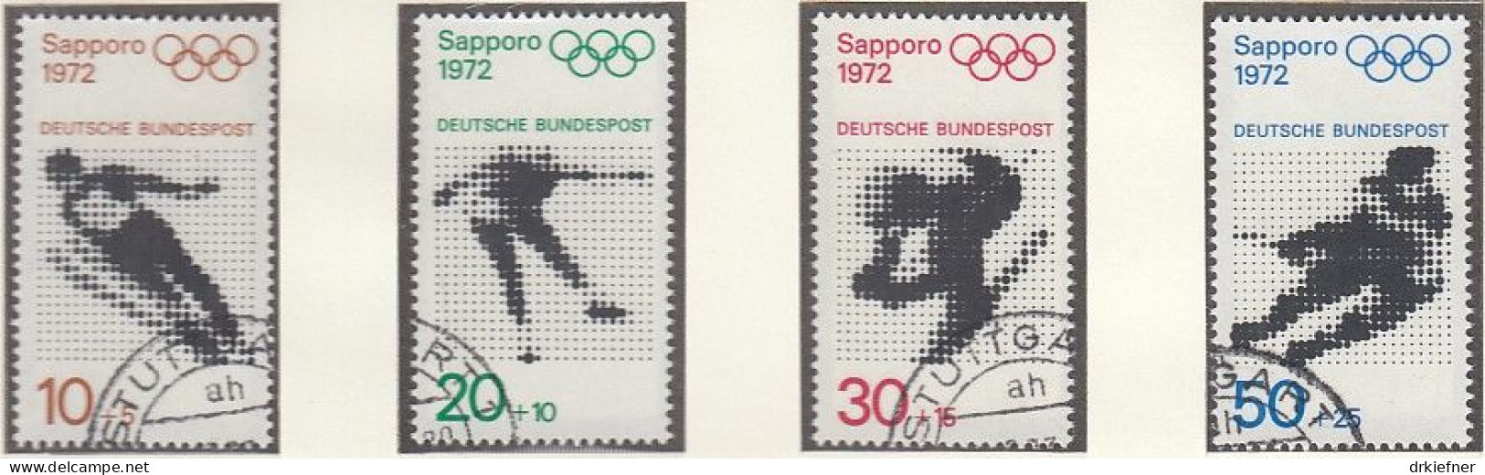 BRD  684-687, Marken Von Block 6, Gestempelt, Olympische Spiele München 1972, 1971 - 1959-1980