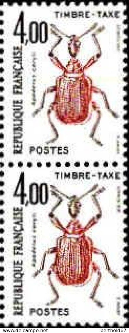 France Taxe N** Yv:108 Mi:111 Apoderus Coryli (Paire) - 1960-... Ungebraucht