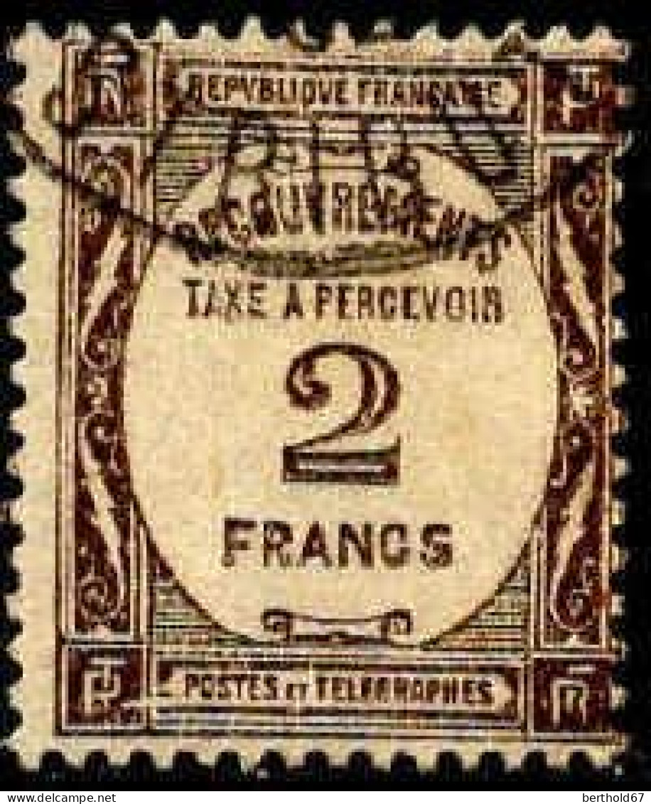 France Taxe Obl Yv: 62 Mi:66 Recouvrements Taxe à Percevoir (TB Cachet Rond) - 1859-1959 Used