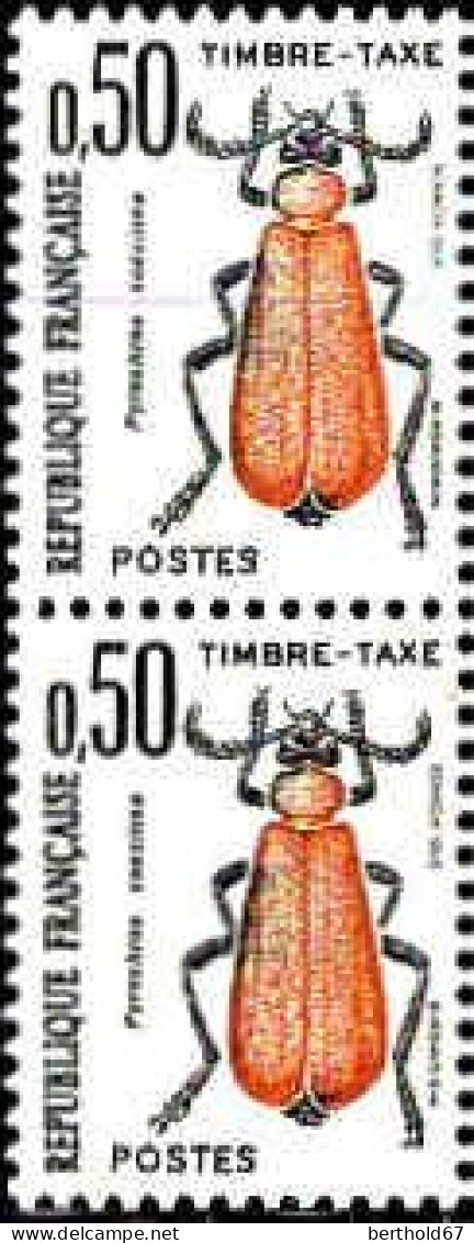 France Taxe N** Yv:105 Mi:108 Pyrochroa Coccinea (Paire) - 1960-.... Postfris