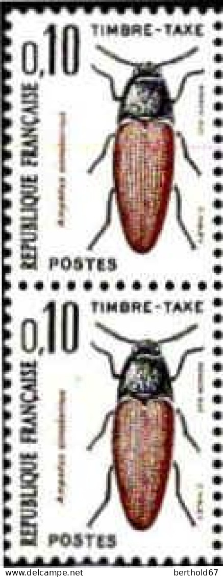 France Taxe N** Yv:103 Mi:106 Ampedus Cinnabarinus (Paire) - 1960-.... Mint/hinged