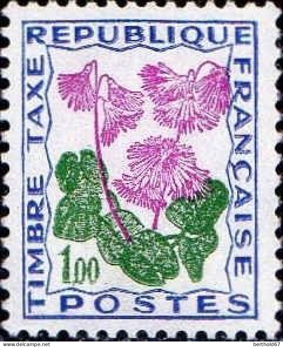 France Taxe N* Yv:102 Mi:103 Timbre Taxe Soldanelle Des Alpes (sans Gomme) - 1960-.... Postfris