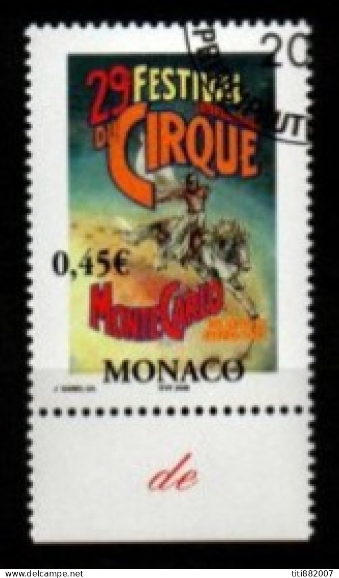 MONACO   -   2004 .   Y&T N° 2461 Oblitéré.  Cirque - Usados