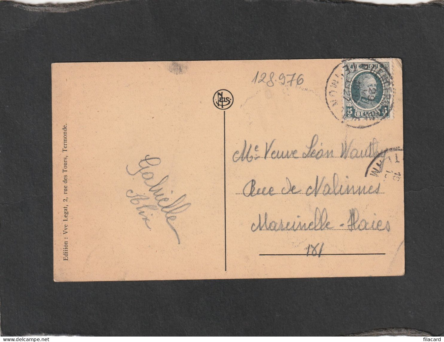 128976          Belgio,       Termonde,   Abbaye  Et  Couvent  Des  Soeurs  Noires,   VG   1927 - Dendermonde