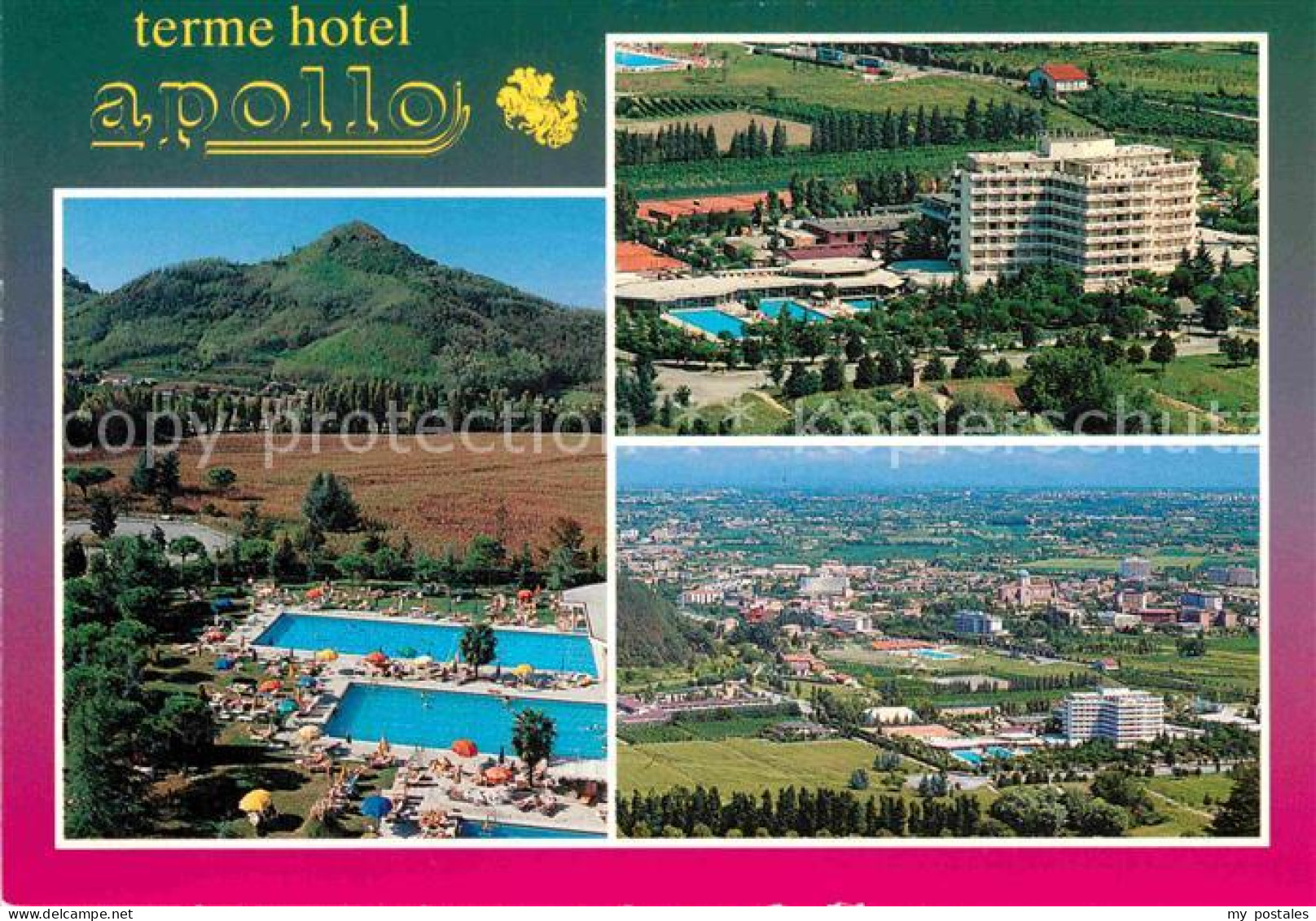 72843992 Montegrotto Terme Fliegeraufnahme Terme Hotel ApolloSchwimmbad Firenze - Other & Unclassified