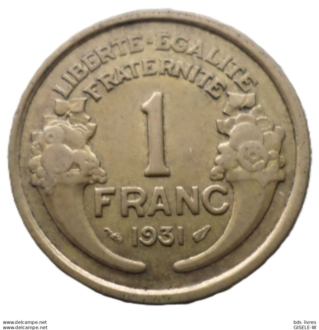 FRANCE / 1 FRANC 1931 / MORLON - Altri & Non Classificati