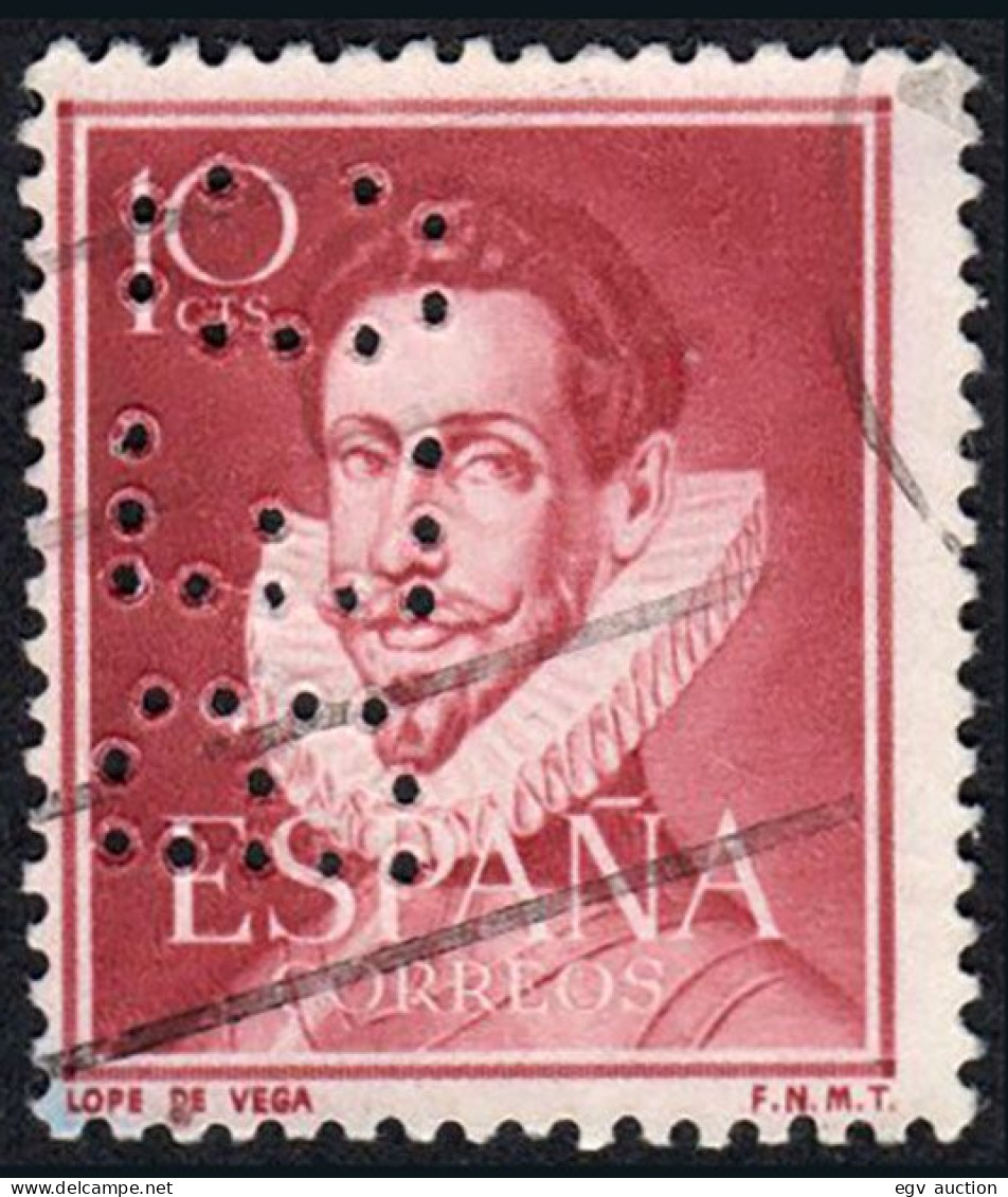 Madrid - Perforado - Edi O 1072 - "BEC" Grande (Banco) - Usados