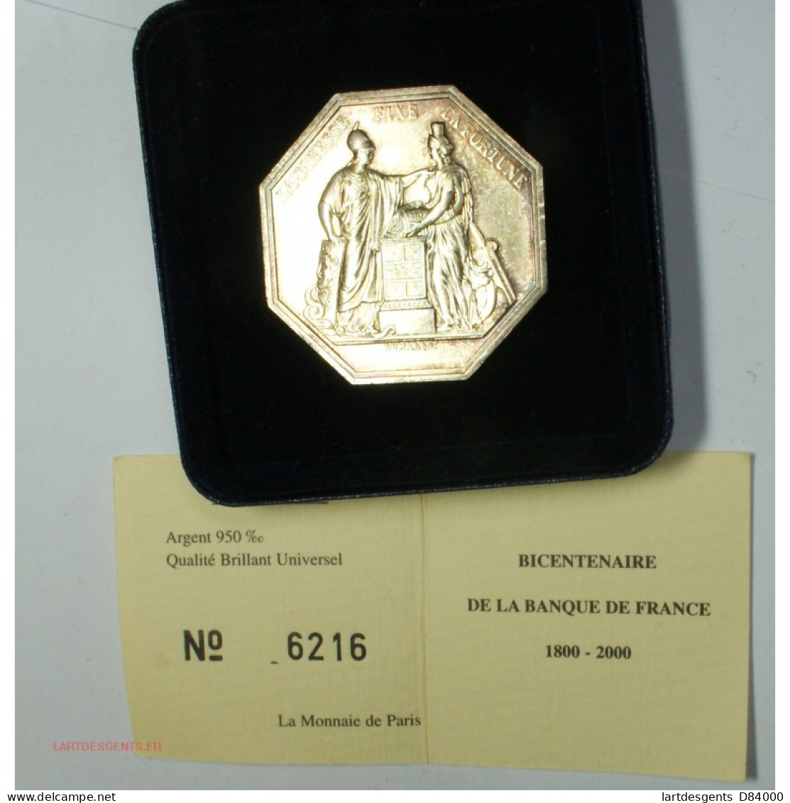 Jeton Bicentenaire De La Banque De France 2000 Argent , Lartdesgents.fr - Otros & Sin Clasificación