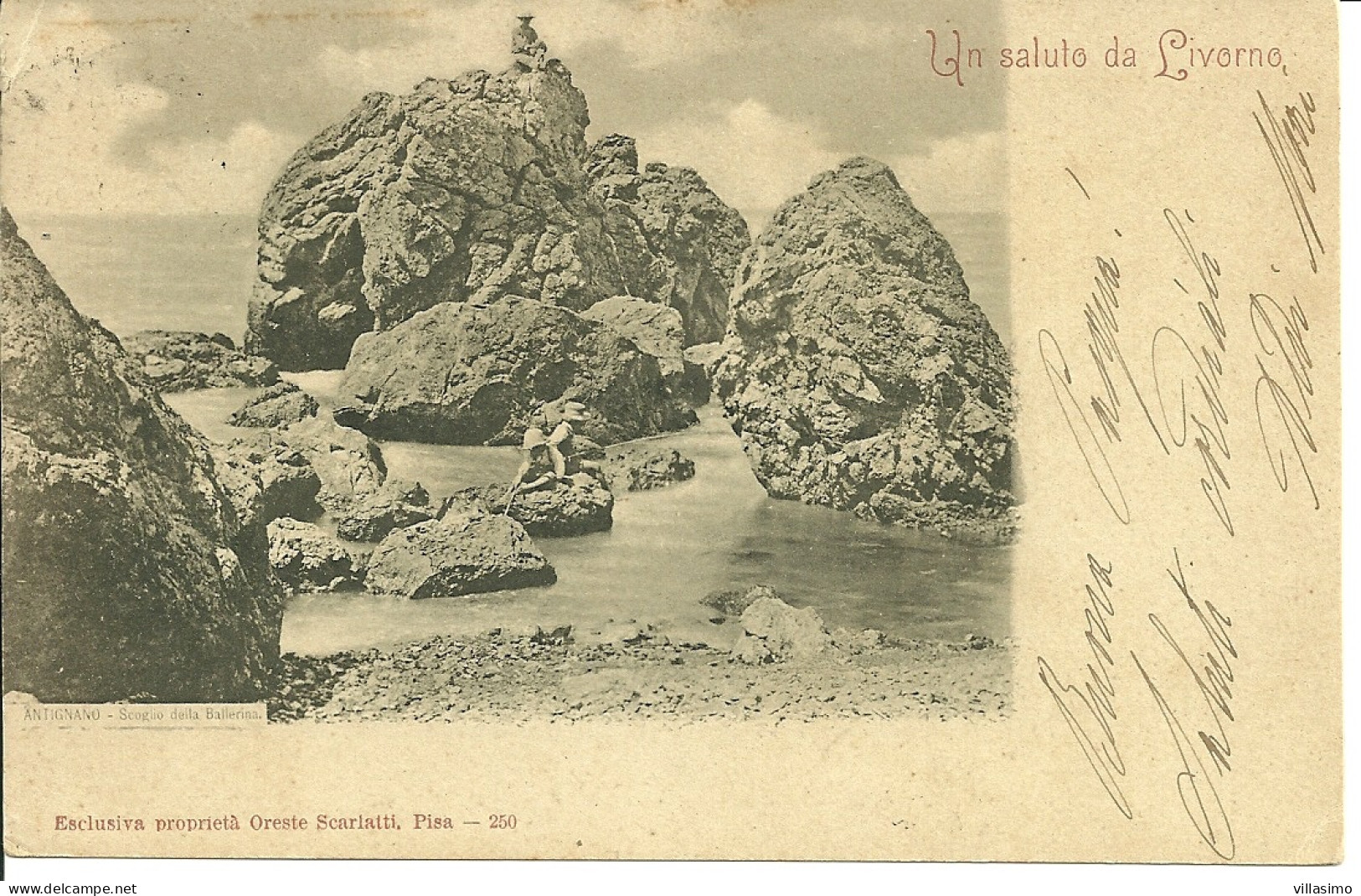 Livorno - Antignano - Scoglio Della Ballerina - VG. 1903 - Livorno