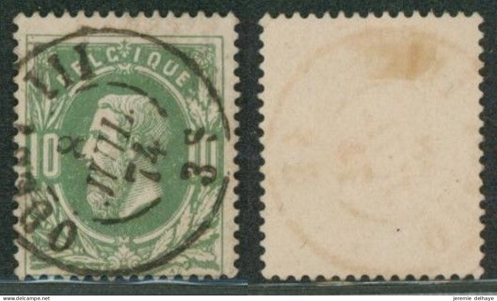 émission 1869 - N°30 Obl Double Cercle Ambulant "Ouest III" (1875). Superbe - 1869-1883 Leopoldo II
