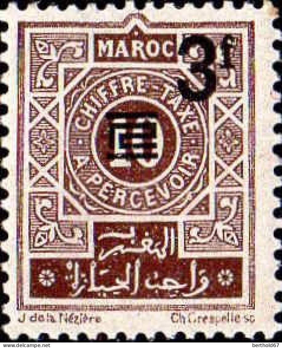 Maroc (Prot.Fr) Taxe N** Yv:48 Mi:21 Chiffre-Taxe A Percevoir - Strafport