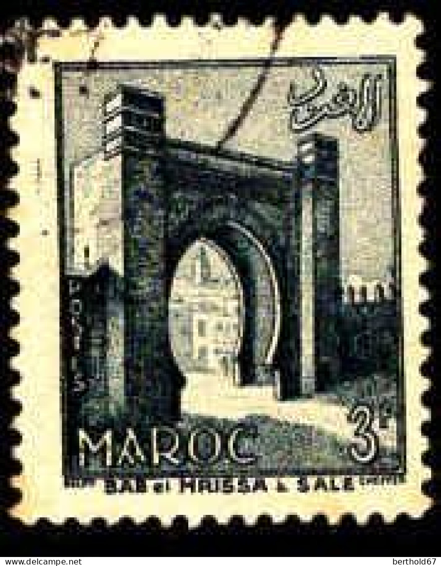 Maroc (Prot.Fr) Poste Obl Yv:348 Mi:391 Bab El Mrissa Salé (Beau Cachet Rond) - Gebruikt