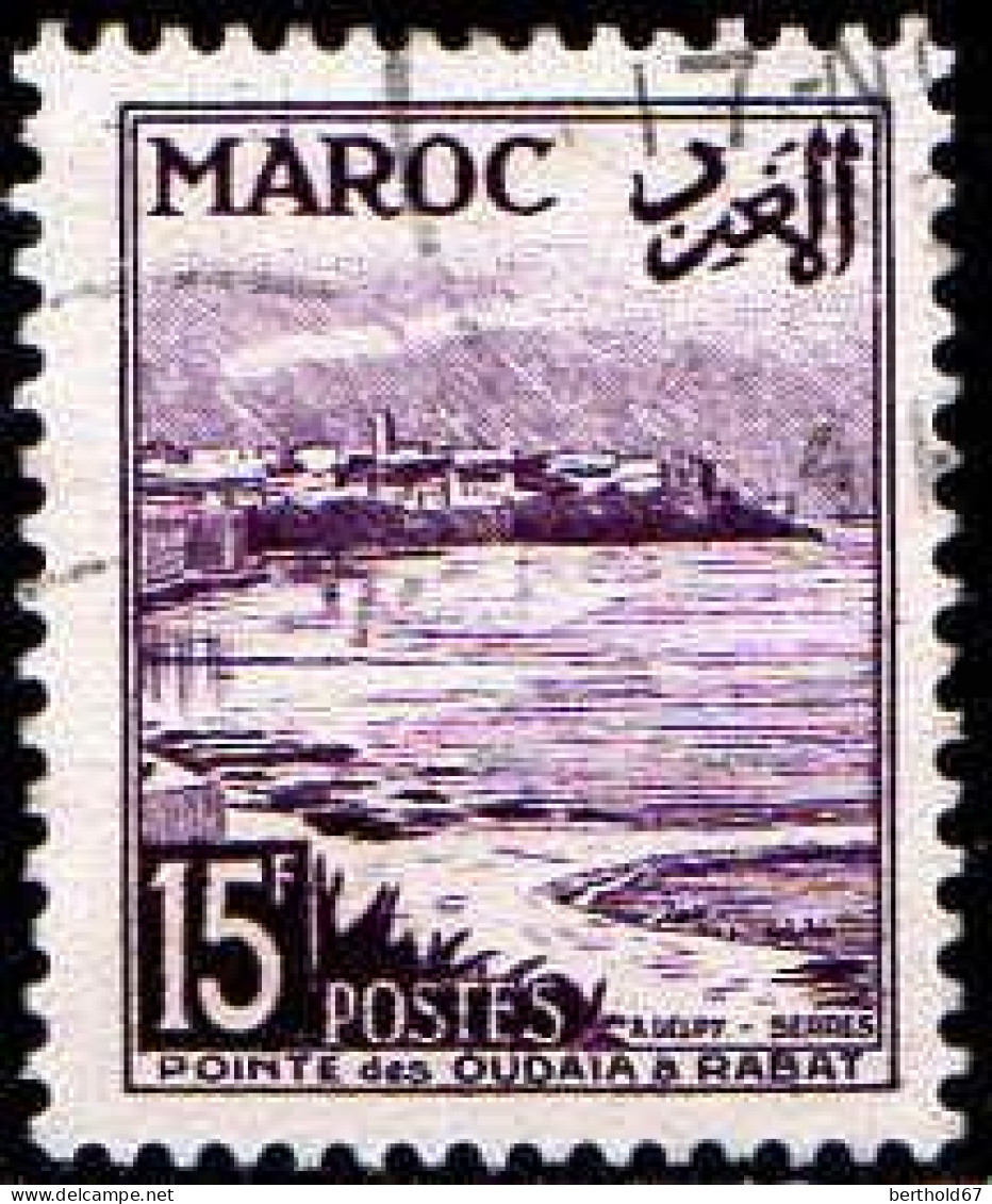 Maroc (Prot.Fr) Poste Obl Yv:312 Mi:340 Pointe Des Oudayas Rabat (Beau Cachet Rond) - Gebraucht