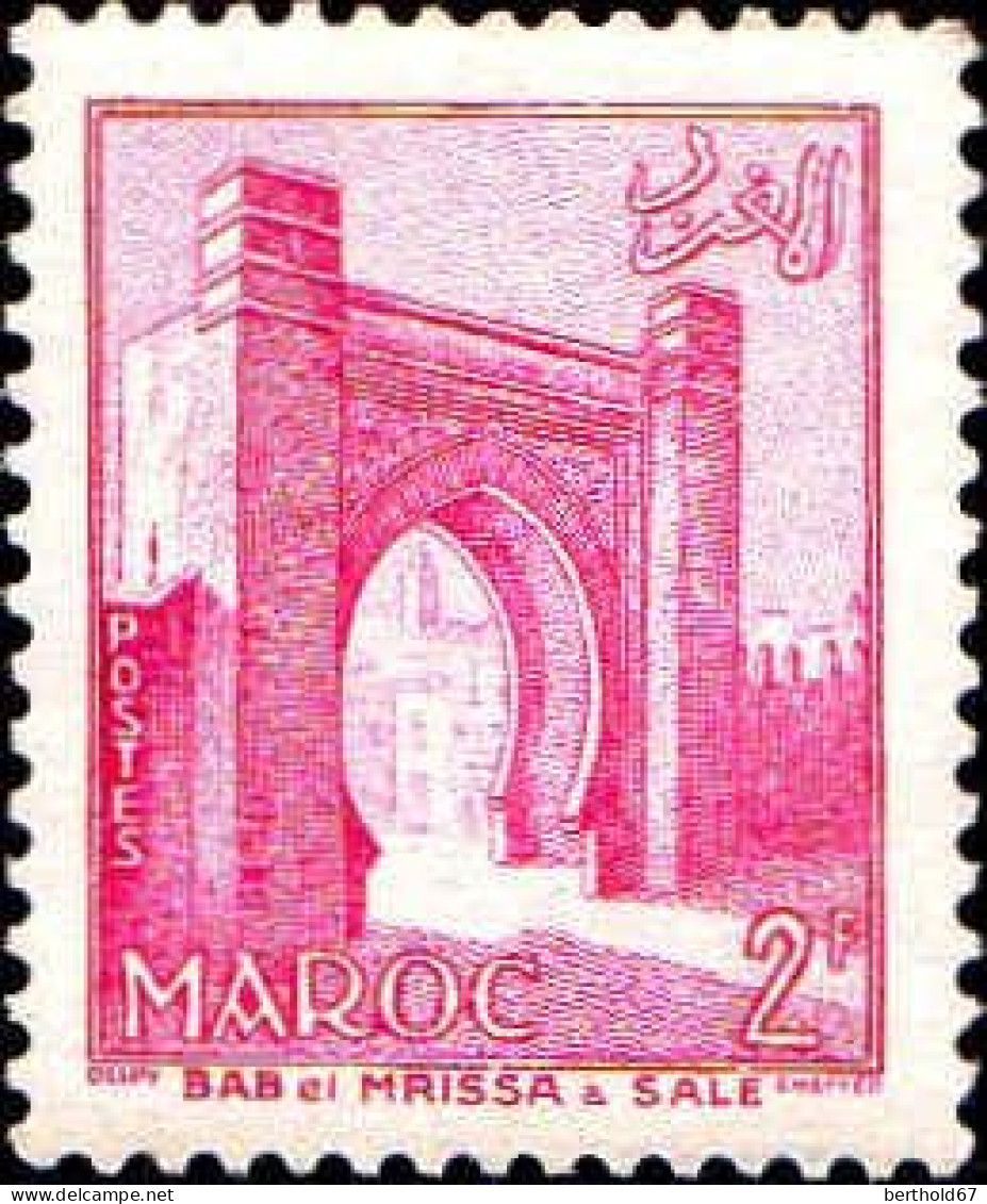 Maroc (Prot.Fr) Poste N** Yv:347 Mi:390 Bab El Mrissa Salé - Unused Stamps