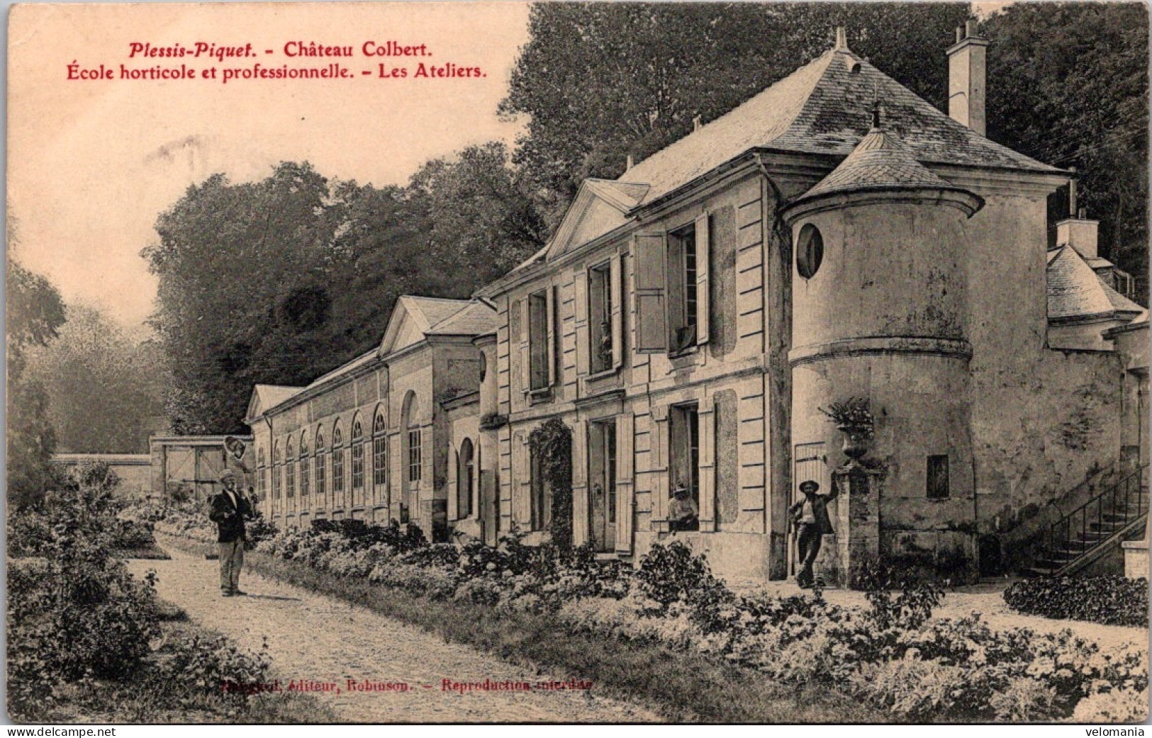 20647 Cpa 92 Plessis Piquet - Château Colbert - Ecole Horticole - Andere & Zonder Classificatie