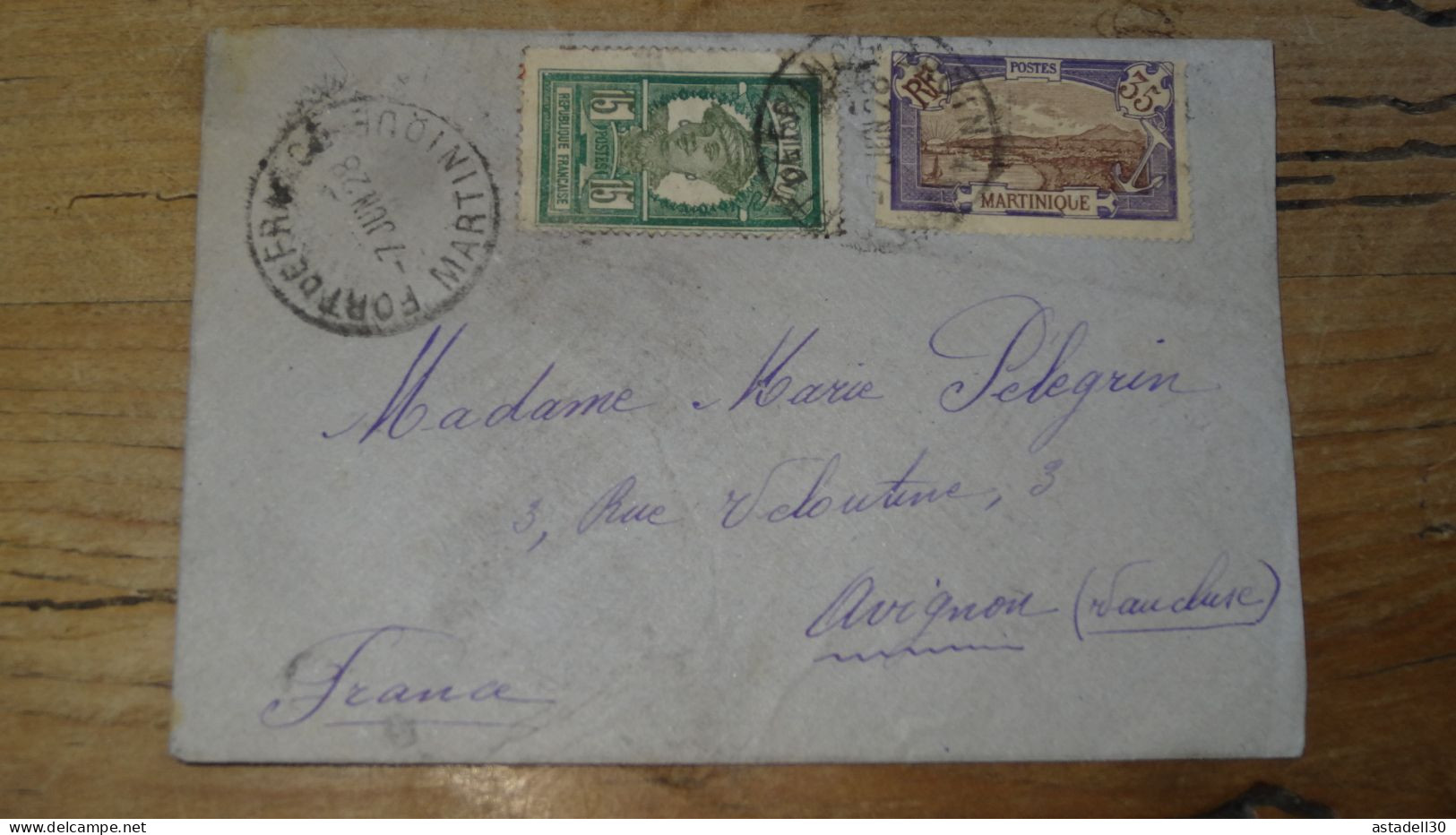 Enveloppe MARTINIQUE, Fort De France - 1928  ............BOITE1.......... 503 - Briefe U. Dokumente