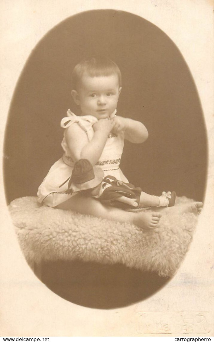 Souvenir Photo Postcard Baby Bebe Melinda 1931 - Photographie