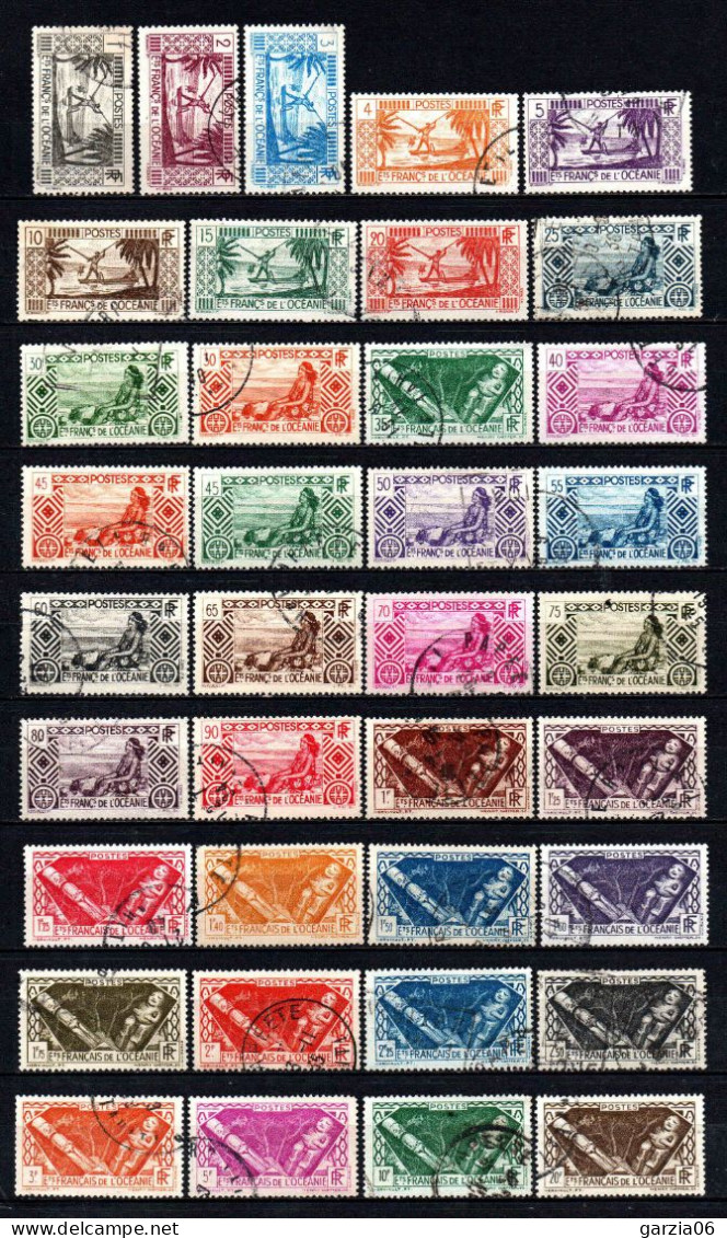 Océanie -1939 - Aspects De L' Océanie - N° 84 à 120 - Oblit - Used - Usados