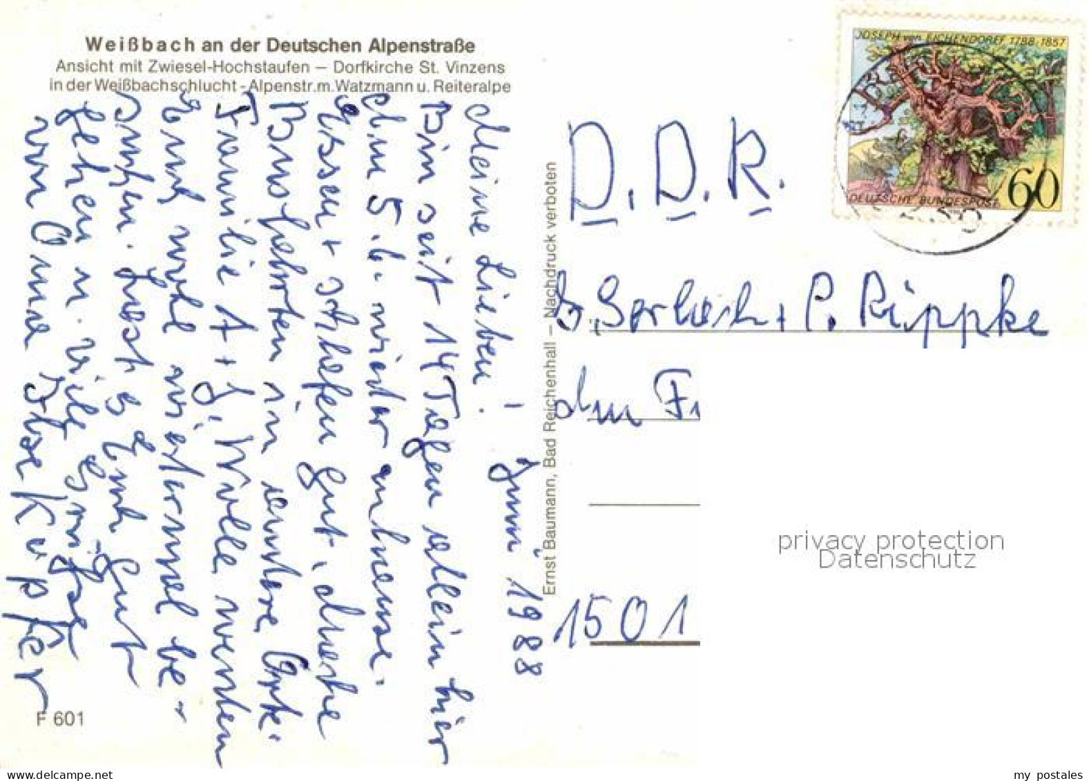 72843705 Weissbach Alpenstrasse Zwiesel Hochstaufen Dorfkirche Weissbachschlucht - Other & Unclassified