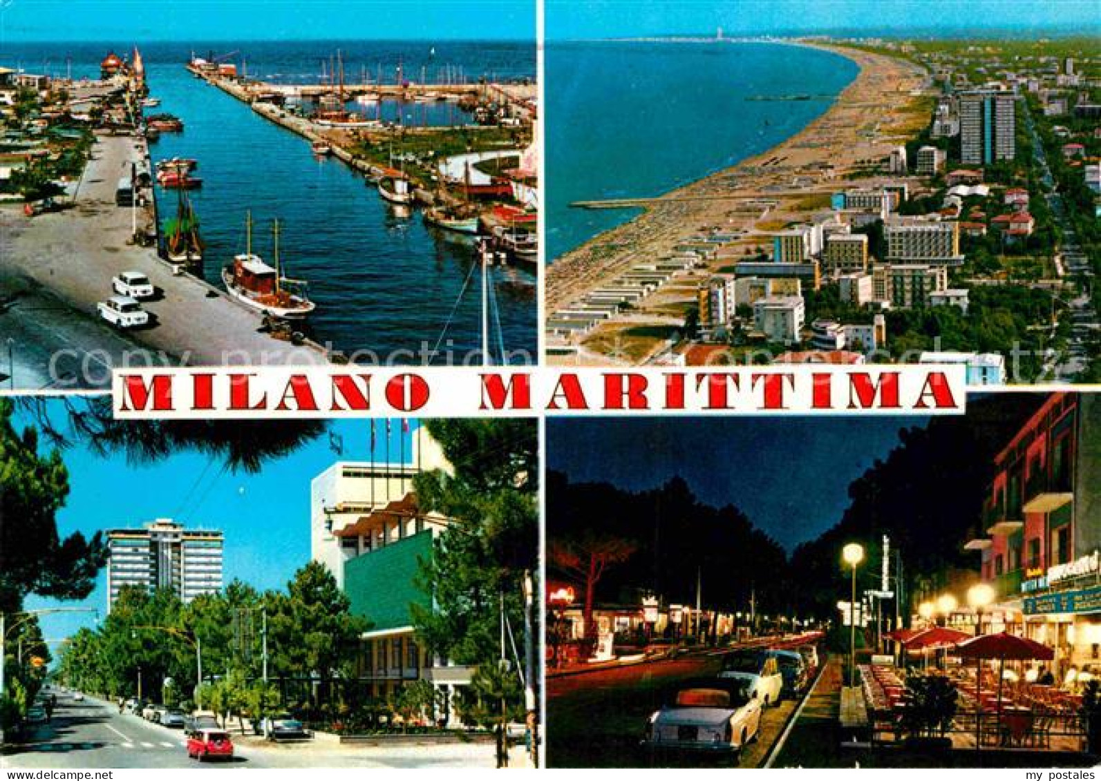 72843699 Milano Marittima Fliegeraufnahme Strand Hafen  Firenze - Other & Unclassified