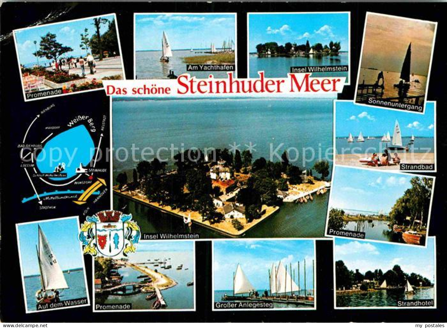 72843679 Steinhuder Meer Insel-Wilhelmstein Strand Promenade Strandhotel Blumena - Steinhude