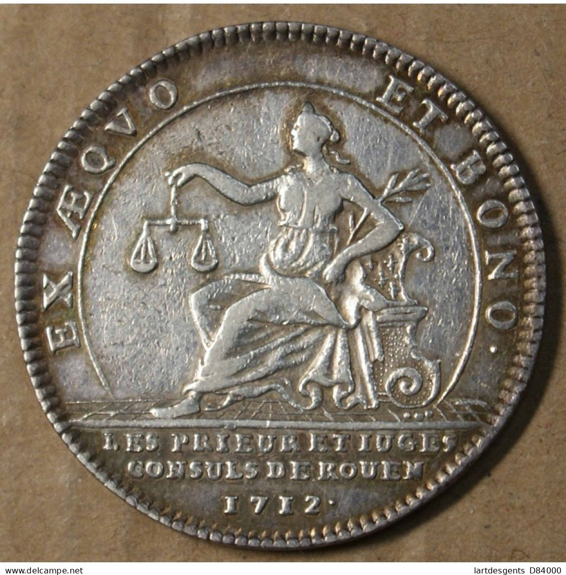 Jeton Louis XIV 1712 Chambre De Commerce De Rouen (4), LARTDESGENTS.FR - Other & Unclassified