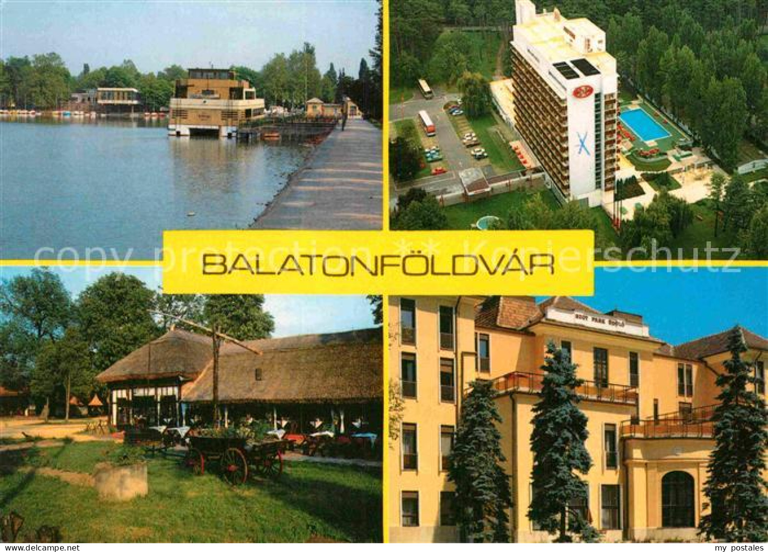 72843667 Balatonfoeldvar Fliegeraufnahme Hotel Partie Am See Budapest - Hungary