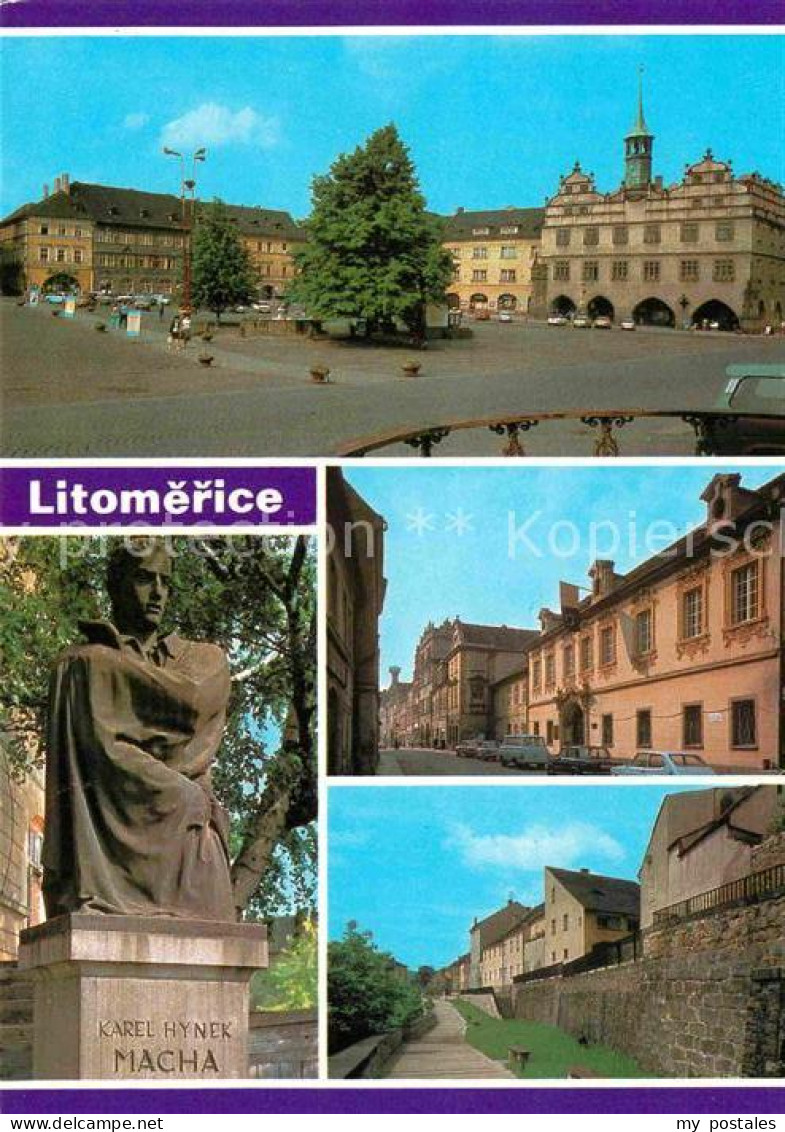 72843665 Litomerice Leitmeritz Nordboehmen Denkmal Karel Hynek Macha Ortspartien - Repubblica Ceca