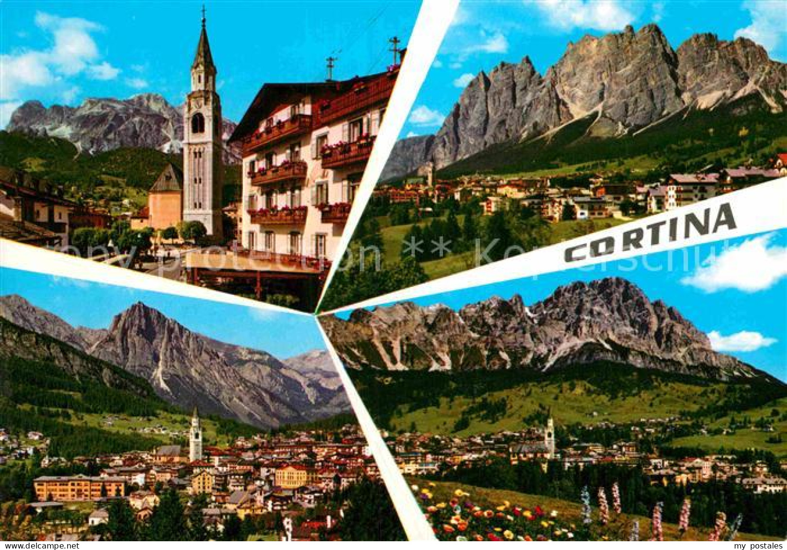 72843641 Cortina D Ampezzo Kirche Fliegeraufnahme Cortina D Ampezzo - Other & Unclassified