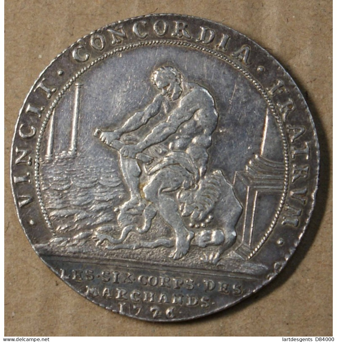 Jeton Louis XV 1776 SIX CORPS DES MARCHANDS (5), LARTDESGENTS.FR - Sonstige & Ohne Zuordnung