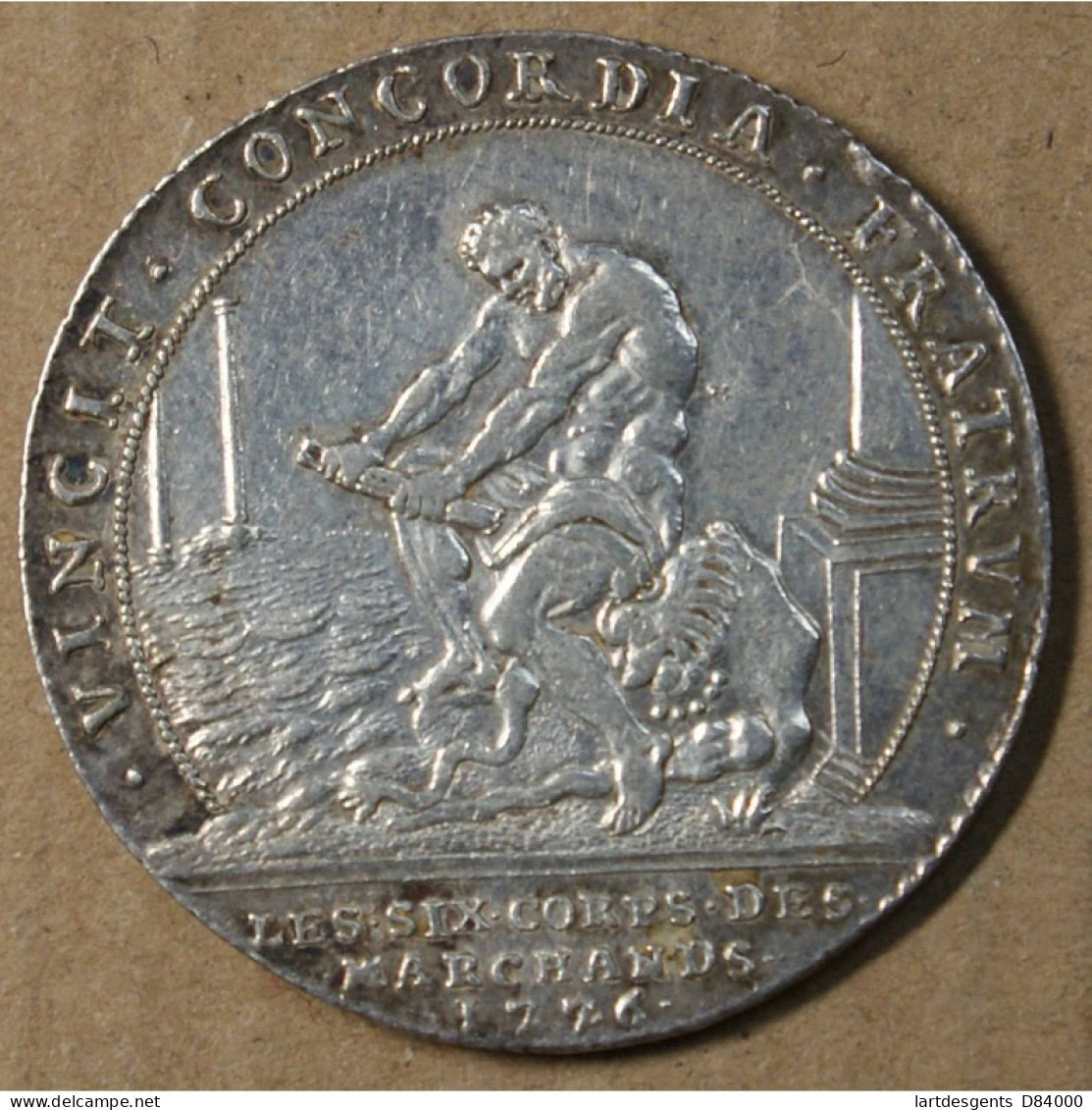 Jeton Louis XV 1776 SIX CORPS DES MARCHANDS (7), LARTDESGENTS.FR - Altri & Non Classificati