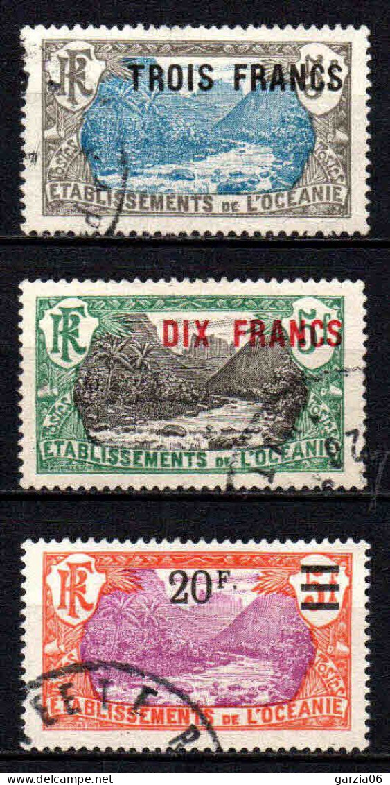 Océanie -1926 - Type Antérieur Surch   - N° 66 à 68 - Oblit - Used - Usati