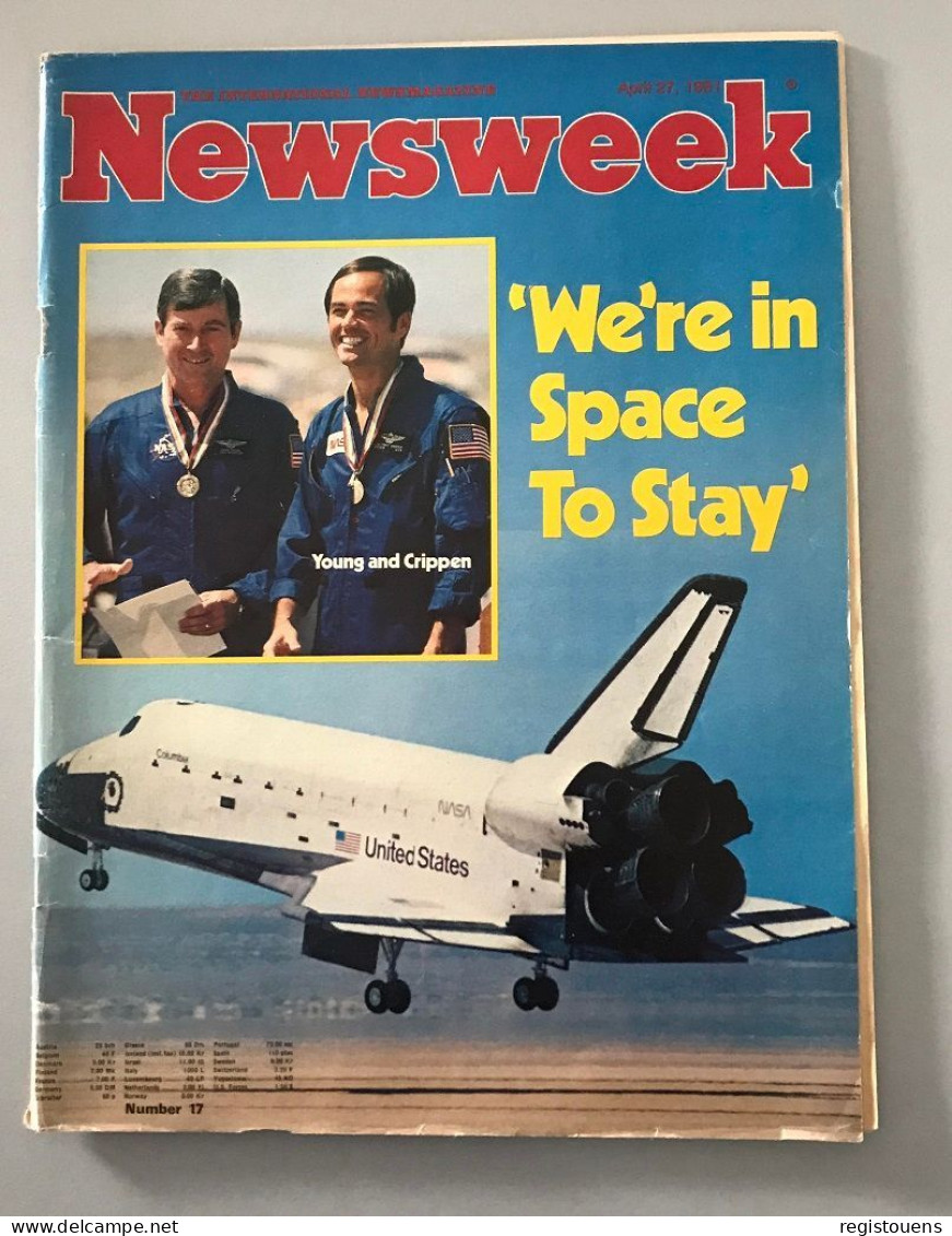 Newsweek N° 17 Du 27 Avril 1981 - Otros & Sin Clasificación