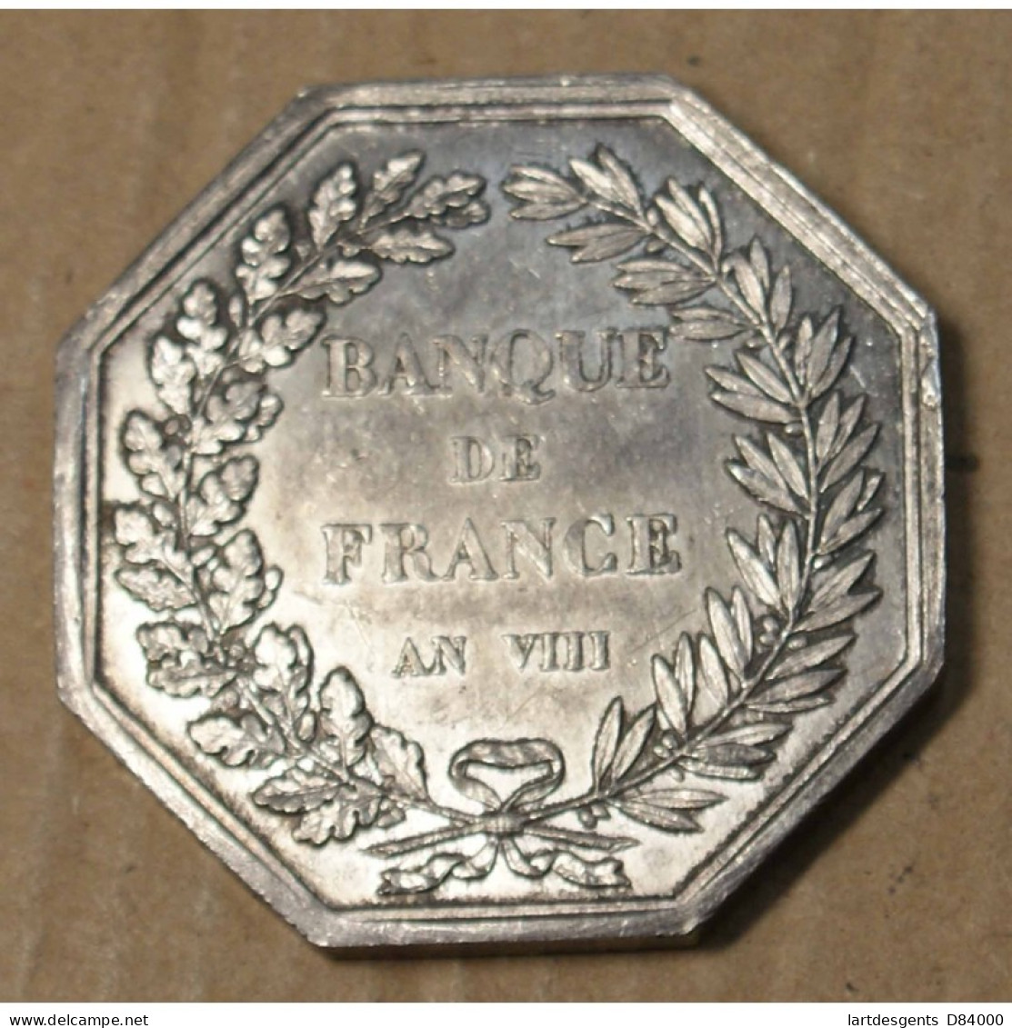 JETON ARGENT BANQUE DE FRANCE AN VIII, Lartdesgents.fr - Other & Unclassified