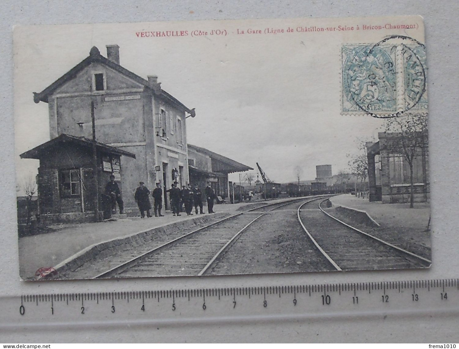 VEUXHAULLES (21): Carte Postale 1904 = La Gare (Ligne De Châtillon-sur-Seine à Bricon-Chaumont) - Altri & Non Classificati