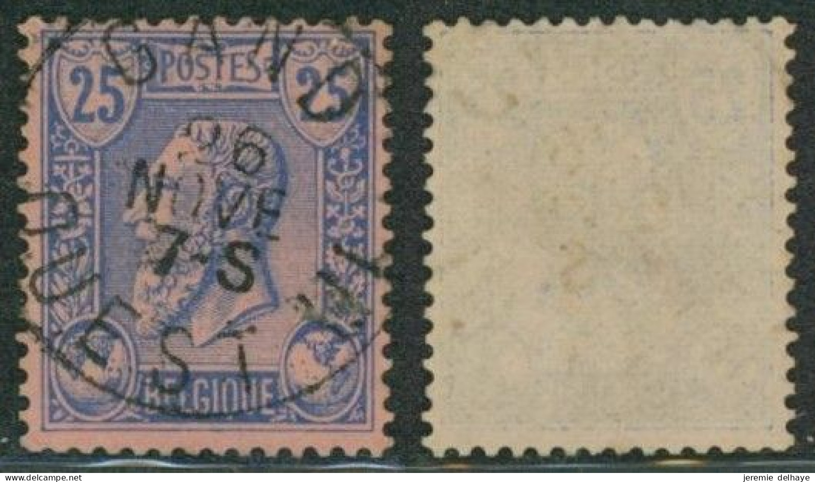 émission 1884 - N°48 Obl Simple Cercle Ambulant "Gand / Ouest III". Superbe - 1884-1891 Leopold II