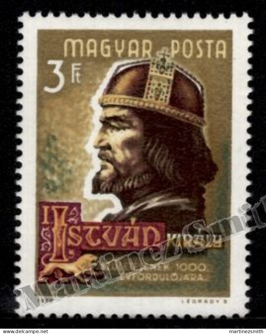 Hongrie - Hungary 1970 Yvert 2109, Millenium King Etienne  - MNH - Unused Stamps