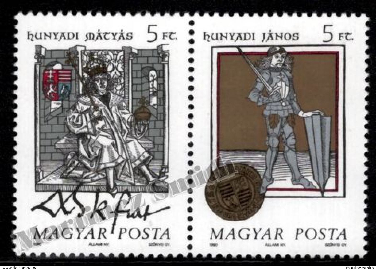 Hongrie - Hungary 1990 Yvert 3270-71, Historical Portraits (III)  - MNH - Unused Stamps
