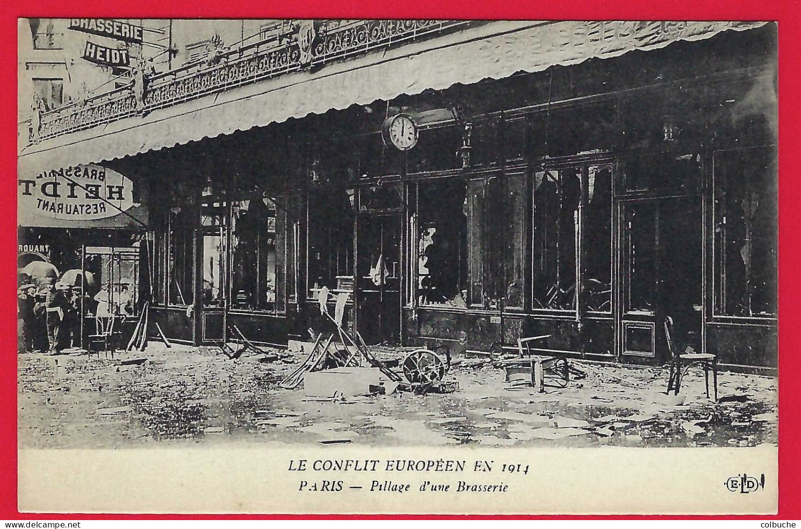 75 - PARIS +++ Le Conflit Européen En 1914 +++ Pillage D'une Brasserie +++ - Autres & Non Classés