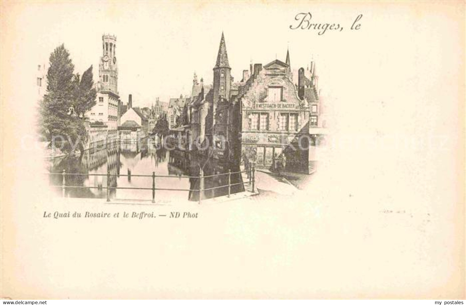 72843347 Bruges Flandre Quai Du Rosaire Kuenstlerkarte Bruges Flandre - Altri & Non Classificati