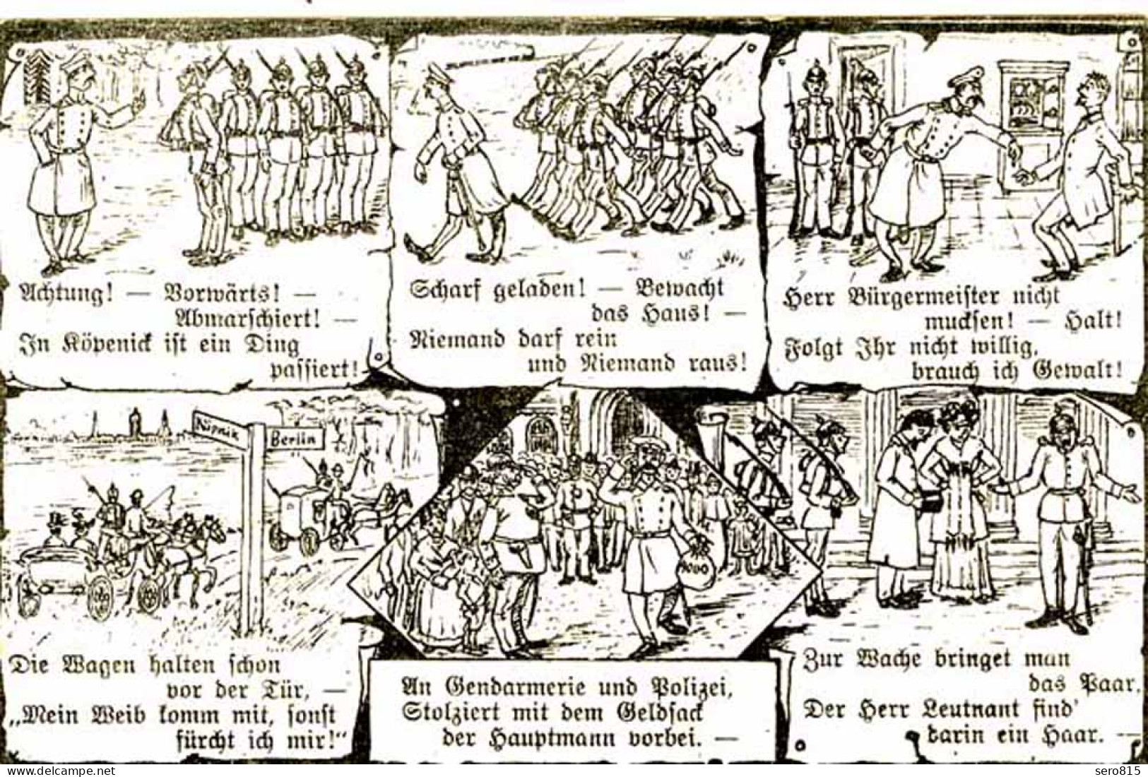 AK Die Geschichte Vom Hauptmann Von Köpenik  (1508 - Fairy Tales, Popular Stories & Legends