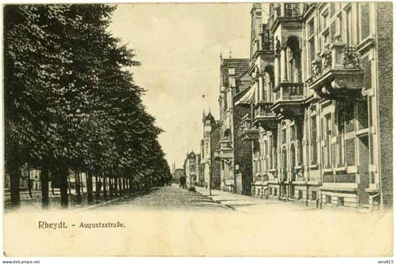 AK Rheydt Mönchen-Gladbach Augustastrasse 1908   (2553 - Andere & Zonder Classificatie