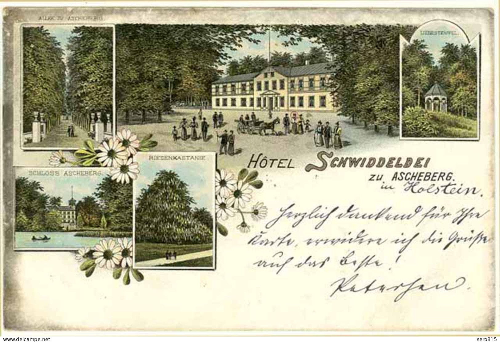 AK Litho Hotel Schwiddeldei Ascheberg Holstein1898    (2085 - Autres & Non Classés