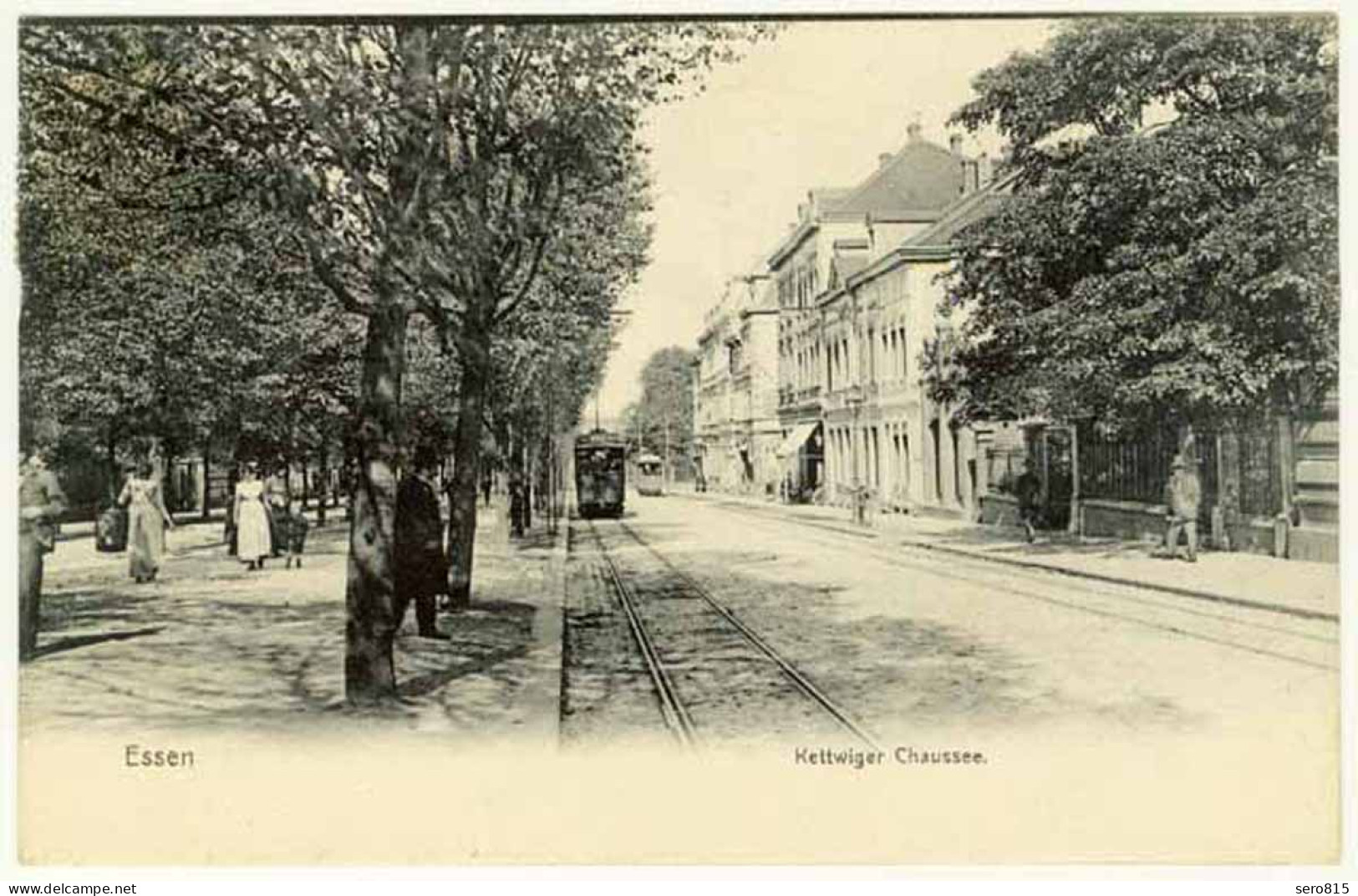 AK Essen Kettwiger Chaussee Strassenbahn 1906   (2571 - Andere & Zonder Classificatie