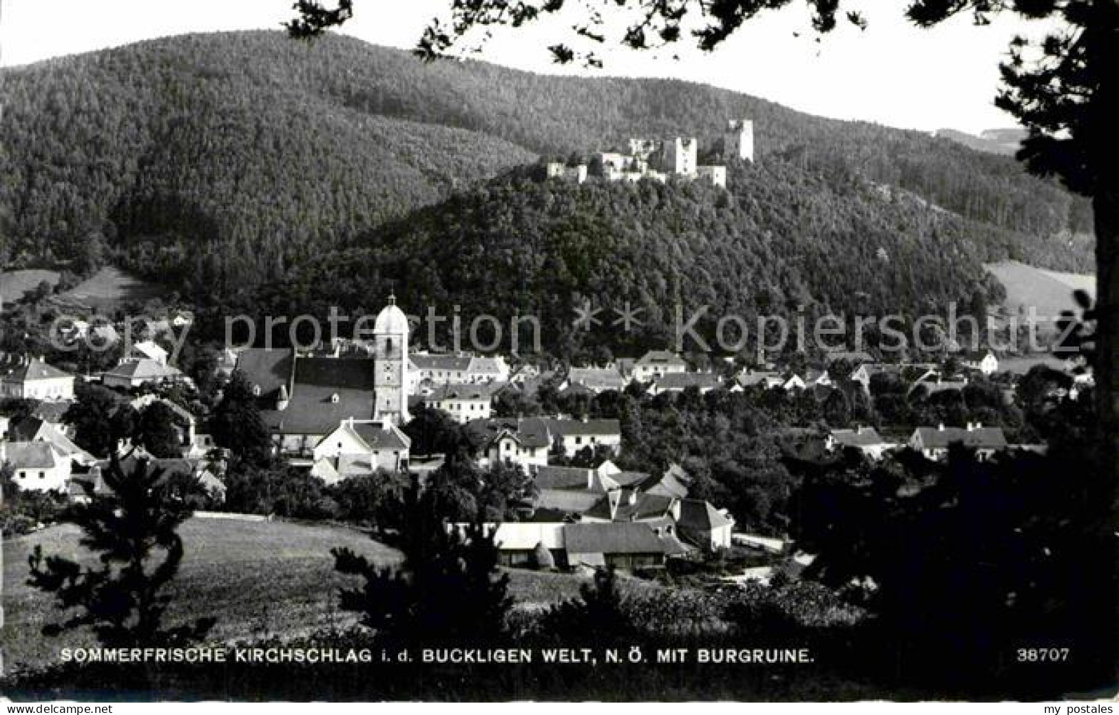 72843296 Kirchschlag Buckligen Welt Panorama Burgruine Kirchschlag Buckligen - Other & Unclassified